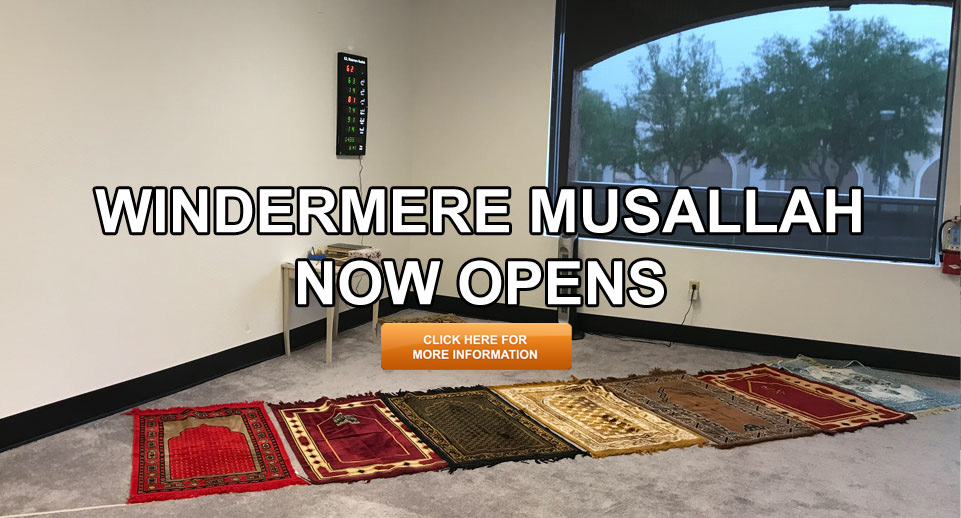 windermere musallah now opens